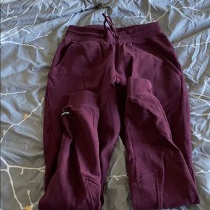Maroon joggers